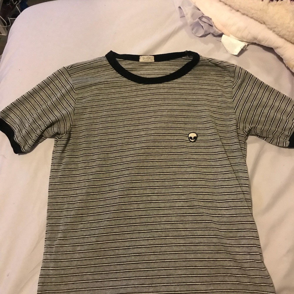 Brandy Striped alien shirt